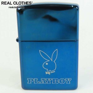 ZIPPO/ジッポー PLAYBOY/プレイボーイ ブルーミラーコーティング/2004年製 /LPL