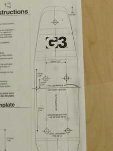 G3 15mmユニバーサルバインディングシム用 紙ゲージ(コピー) プレート テレマーク 