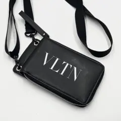 極美品✨ヴァレンティノガラヴァーニ VLTNロゴ ネックウォレット 折り財布