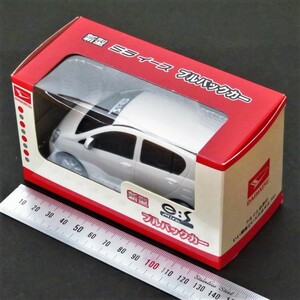 ダイハツ DAIHATSU 新型 ミラ イース Mira e:S プルバックカー ミニカー 全長約11cm ホワイト(白色) 未使用 未開封 非売品 モデルカー