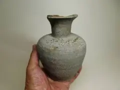 平安時代 須恵器 崇福寺型水瓶 花器 花入 華道 骨董 古美術