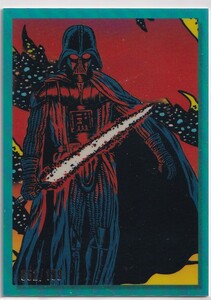 2023 TOPPS STAR WARS GALAXY DARTH VADER IGNITES HIS LIGHTSABER AQUA REFRACTOR 199枚限定