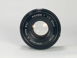 【現状品】RICOH RIKENON P 50mm f2 リコー　マニュアルレンズ