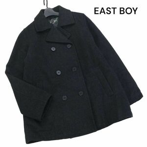 EAST BOY イーストボーイ 秋冬 メルトン ウール♪ スクール Pコート Sz.9　レディース グレー 女子 学生 通学　K3T01075_B#N