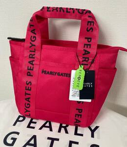 新品 PEARLY GATES 【定番】カートバッグ (UNISEX) ピンク 男女兼用モデル パーリーゲイツ