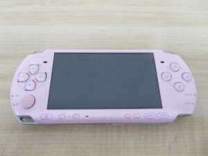 SONY ソニー PSP プレイステーションポータブル PSP3000 ピンク ソフト付き 動作未確認 ジャンク 激安1円スタート