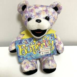 グレイトフルデッド デッドベア ぬいぐるみ タグ付き BUTTERFLY 4/5/93 クマ コレクション Grateful Dead Bean Bear
