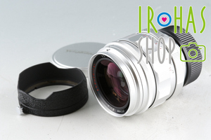 Voigtlander Nokton VM 35mm F/1.2 ASPHERICAL - Silver Lens for Leica M #44017E5