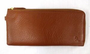 (最安値) レディース 山羊皮 茶色の長財布 (未使用新品) の出品です