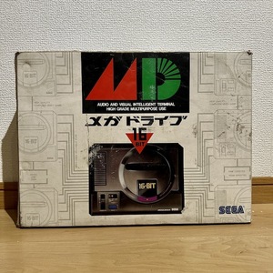 美品 SEGA セガ MD MEGA DRIVE 16BIT 本体 コントローラー アダプター 箱付 通電確認済み