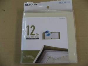 エレコム ELECOM　手帳型メディアケース(マグネット開閉)　CCD-CB12シリーズ CCD-CB12WH Blu-ray/Ultra HD Blu-ray/DVD/CD Disc