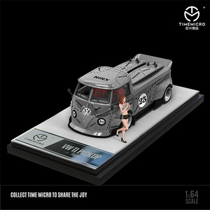 1/64　TIMEMICRO　フォルクスワーゲン　ピックアップトラック　VW T1　フィギュア付き　Time Micro●Ｍ２２