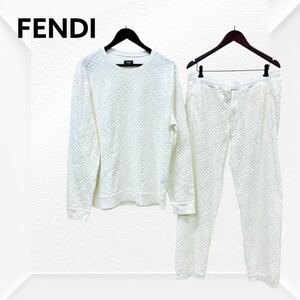 FENDI フェンディ FF ズッカ ベロア スウェットシャツ＆スウェットパンツ セットアップ メンズ FY0178 AKD0 FB0496 AKD0