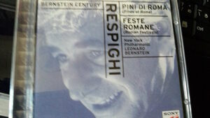 レスピーギ／交響詩「ローマの松」「ローマの祭」　バーンスタイン／ニューヨークPo　輸入盤　ゆうメール