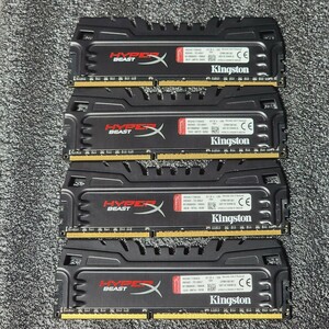 Kingston HyperX BEAST DDR3-2400MHz 32GB (8GB×4枚キット) HX324C11T3K4/32 動作確認済み デスクトップ用 PCメモリ 