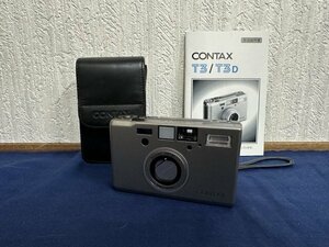 CONTAX コンタックス コンパクトフィルムカメラ T3D Carl Zeiss Sonnar 35mm F2.8 T* T3 前期型 通電確認済み ジャンク品 中古