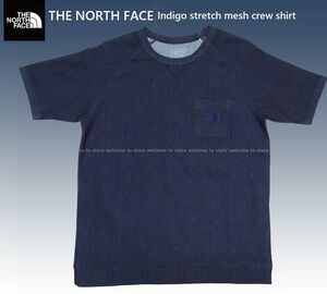 ■■【新品未使用品】THE NORTH FACE ノースフェイス インディゴストレッチメッシュクルー Tシャツ(M) ■■