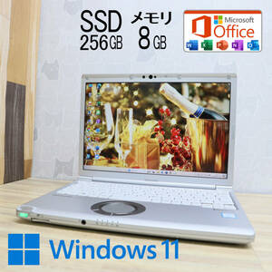 ★中古PC 高性能8世代4コアi5！M.2 SSD256GB メモリ8GB★CF-SV7 Core i5-8350U Webカメラ Win11 MS Office2019 Home&Business★P69279