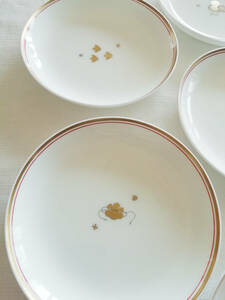 【５枚セット】NIKKO　金沢コレクション　かぐら　小皿　中皿　丸皿 NIKKO100周年記念商品　ニッコー