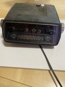 SONY 昭和レトロ デジタルクロックラジオ ICF-C300