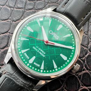 【美品・調整済】オリス ORIS ビンテージ 機械式 手巻き ウォッチ 腕時計 メンズ 中古 アンティーク 動作良好 ディズニー ミッキー NO.765