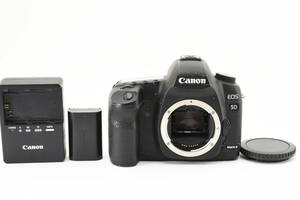 【純正バッテリー＆充電器付き】　Canon キヤノン EOS 5D MarkII カメラ ボディ 動作品　同梱可能 1円 #9124
