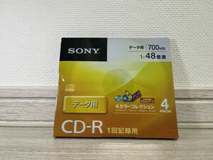 【未使用品】SONY CD-R 4枚組 700MB ソニー 1〜48倍速 データ用 4CDQ80GX 4pack