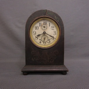 ◇古い　枕時計　オルゴール　目覚まし時計　木製　ジャンク◇希少◇8