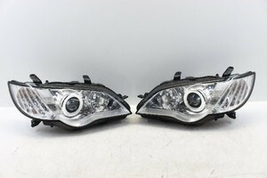 美品/キズ無　レガシー　レガシィ　BP5　ヘッドライト　左右　コイト　100-20952　キセノン　HID　刻印4H　内側シルバー　297936-297937