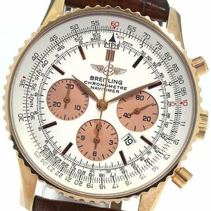 ブライトリング BREITLING R41380 ナビタイマー K18PG 2007年限定100本モデル 自動巻き メンズ 箱・保証書付き_810712