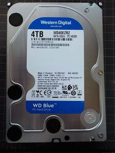  【中古(18)】HDD Western Digital WD40EZRZ 4TB 3.5インチ WD Blue 使用280時間