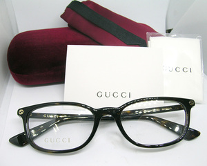 値下 GUCCI 正規品 グッチ メガネフレーム GG0123OJ-002 ハバナ TORTOISE ブラウン系 眼鏡 ウェリントン ブラウン メンズ 度付き加工可