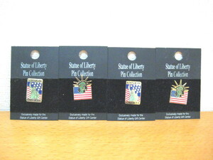 ☆Statue　of　Liberty　Pin　Collection☆ピンバッチ　４個セット