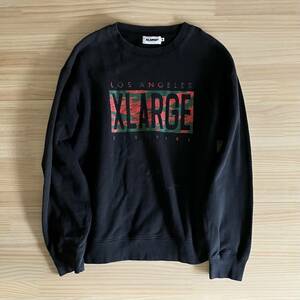 ■ X-LARGE XLARGE エクストララージ ■ スウェット 黒 ブラック ■ ロゴ カモフラ ■ M ■ / 