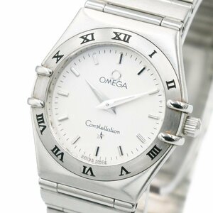 1円 稼働 美品 コマ2付 OMEGA オメガ Constellation コンステレーション 1572.30.00 6552/864 QZ シルバー文字盤 女性 腕時計 236120240326