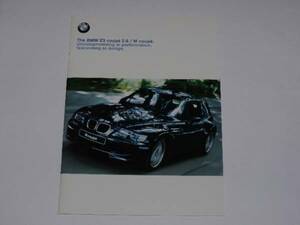 ■1999 BMW Z3 クーペ2.8/M クーペ　厚口カタログ3■日本語版 39ページ 