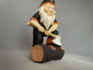  森の精　小人の置物　スチール　ガーデンノーム　（ティンバースポーツ） STIHL GARDEN GNOME TIMBERSPORS EDITION 　