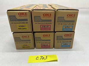 C-723【新品】沖データ　OKI　トナーカートリッジ（大）　TNR-C4HC2/TNR-C4HM2/TNR-C4HY2　C/M/Y　シアン/マゼンタ/イエロー　3色6本　純正