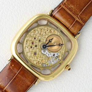 【アーカイブ付】ジャガールクルト スケルトン Vogue Skelton 141.007.1 ヴィンテージ 手巻き アンティーク メンズ 腕時計 