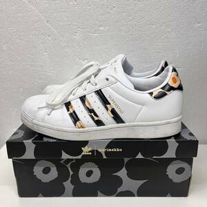 【C-24825】 アディダス H04076 24.0 マリメッコ×adidas SUPER STARスーパースター レディース 靴 スニーカー 中古 現状品