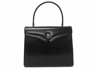 1円 ■美品■ GIVENCHY ジバンシィ レザー ワンハンドル ハンドバッグ レディース ブラック系 AW8567