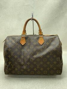 LOUIS VUITTON◆1)スピーディ35_モノグラム・キャンバス_BRW/PVC/BRW