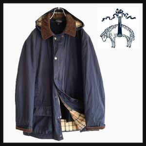 【希少】Brooks Brothers ブルックスブラザーズ ハンティング ワーク ジャケット 裏地チェック柄 ベストライナー付 着脱フード