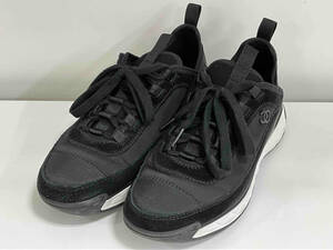 【CHANEL】シャネル スニーカー サイズ39(日本サイズ約24.5cm) 黒 ブラック ココマーク 靴 店舗受取可