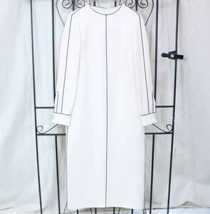 VALENTINO SILK WOOL PIPING ONE PIECE MADE IN ITALY/ヴァレンチノシルクウールパイピングワンピース