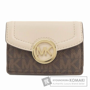 Michael Kors マイケルコース MKシグネチャー 二つ折り財布（小銭入れあり） レザー レディース 中古