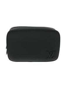 LOUIS VUITTON◆ポーチ/レザー/BLK/無地/M20912