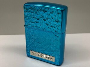 7【未使用品】マイルドセブン MILDSEVEN メビウス マイセン ハンマートーン ブルー ZIPPO ジッポ 懸賞品 喫煙具 コレクション 本体のみ