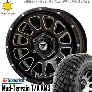 265/70R17 FJクルーザー Hilux BFGoodrich KM3 デルタフォース 17インチ 8.0J +20 6H139.7P サマータイヤ ホイールセット 4本