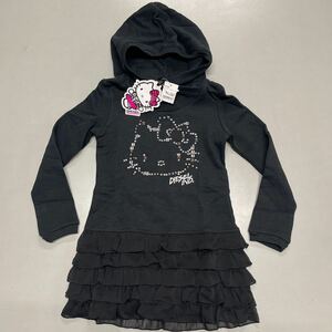 DIESEL HELLO KITTY パーカーワンピ パーカー 未使用 ディーゼル ハローキティ キティちゃん 3Y キッズ 子供服 kids ブラック 黒